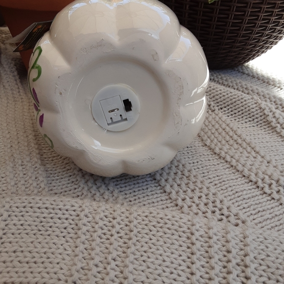 Ceramic pumkin with lead light. - Picture 5 of 6